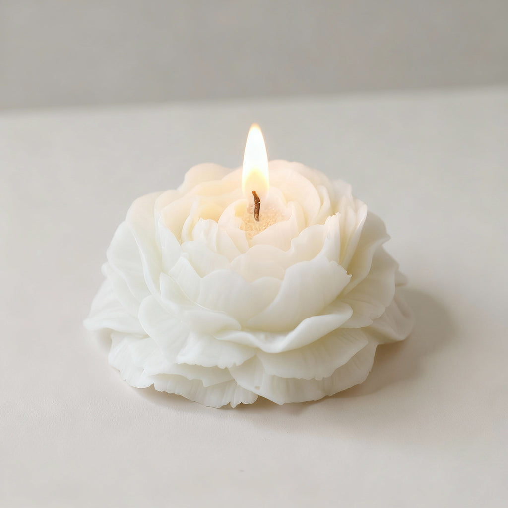 Peony Flower Scented Candle – Elegant Decorative Gift